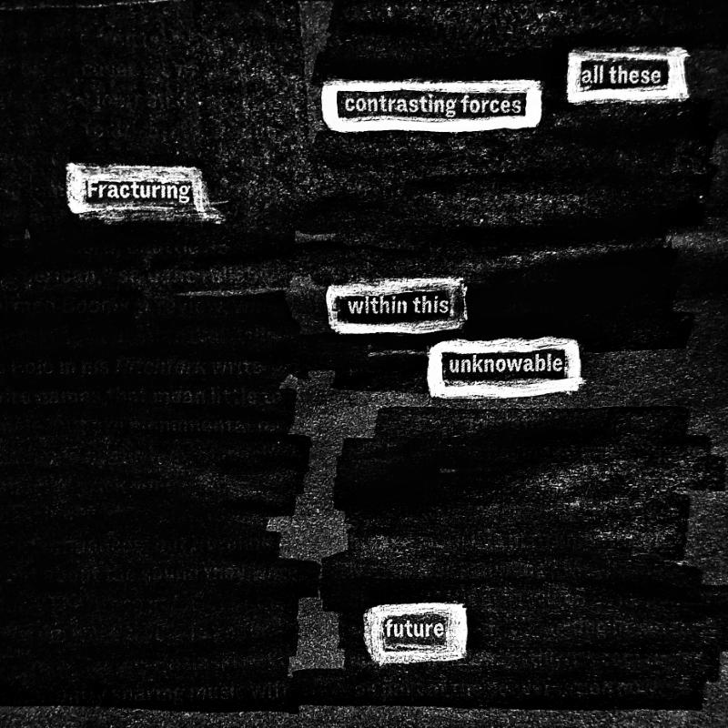 would be lovely if we knew the future, especially say after next tuesday all these contrasting forces/ fracturing/ within this unknowable future